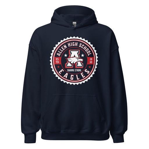 Allen High School Eagles Classic Navy Unisex Hoodie 212