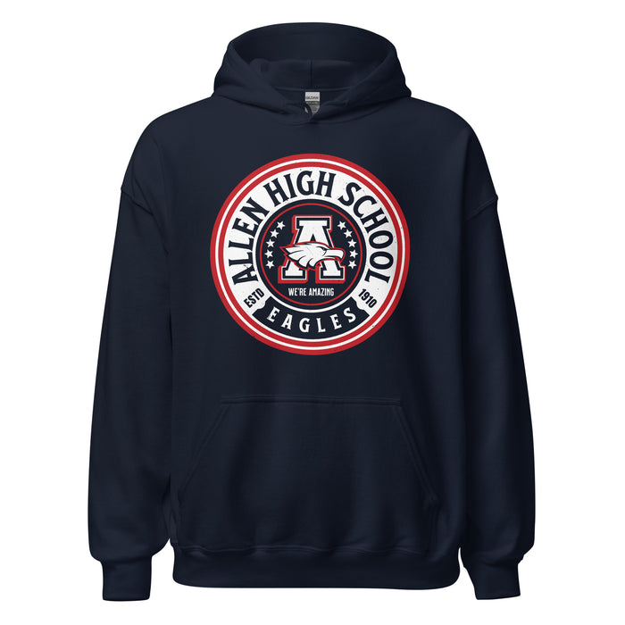 Allen High School Eagles Classic Navy Unisex Hoodie 208