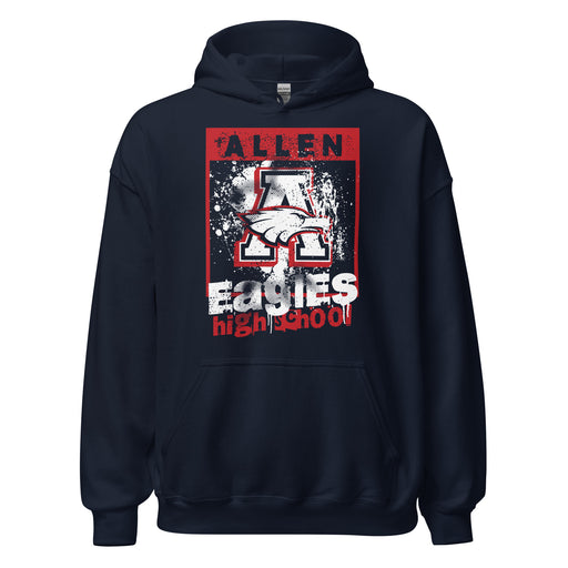 Allen High School Eagles Classic Navy Unisex Hoodie 210