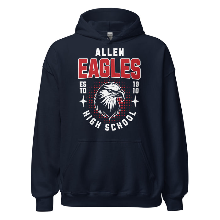 Allen High School Eagles Classic Navy Unisex Hoodie 201