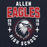 Close-up view of Allen High School Eagles Classic Navy Unisex Hoodie 201