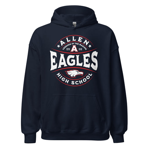 Allen High School Eagles Classic Navy Unisex Hoodie 219