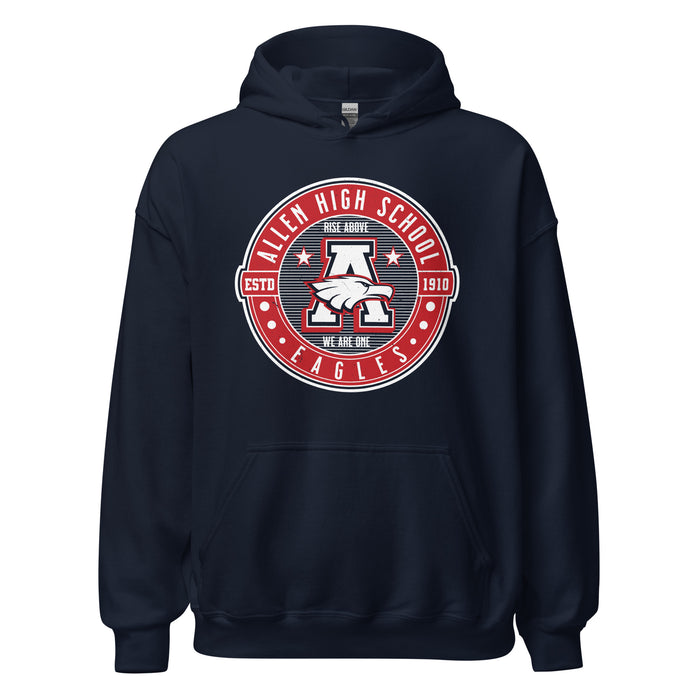 Allen High School Eagles Classic Navy Unisex Hoodie 207