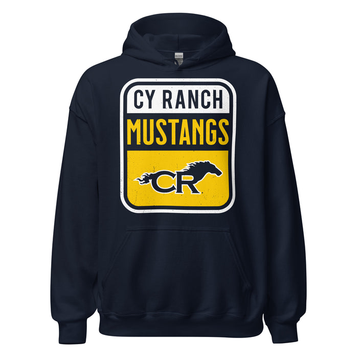 Cypress Ranch High School Mustangs Navy Classic Unisex Hoodie 001