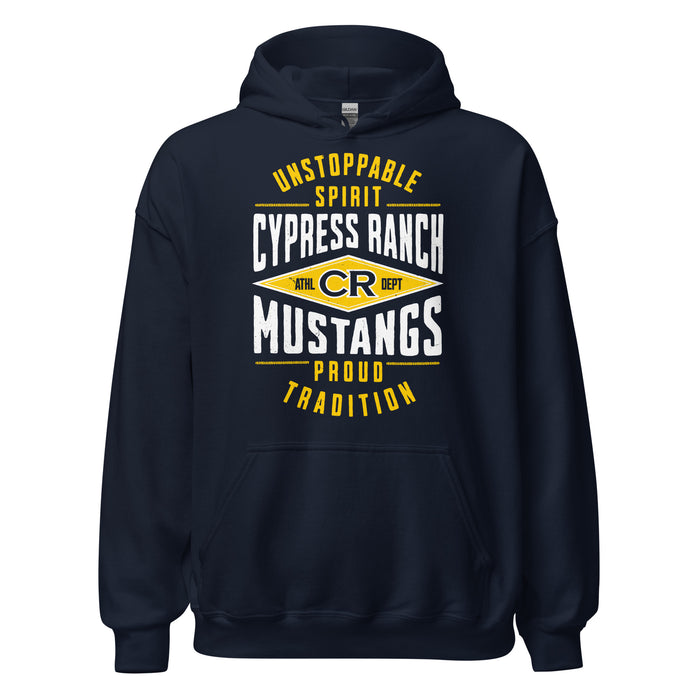 Cypress Ranch High School Mustangs Navy Classic Unisex Hoodie 210