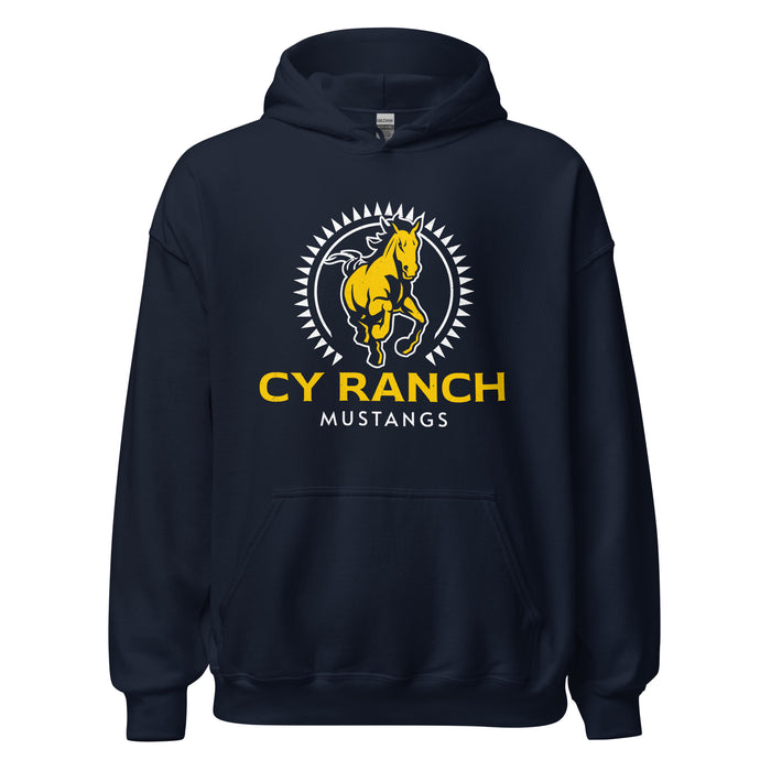Cypress Ranch High School Mustangs Navy Classic Unisex Hoodie 226