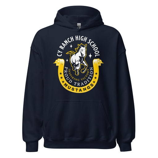 Cypress Ranch High School Mustangs Navy Classic Unisex Hoodie 229