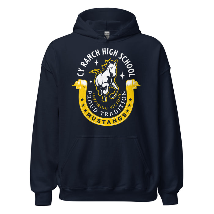 Cypress Ranch High School Mustangs Navy Classic Unisex Hoodie 229