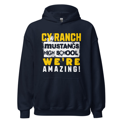 Cypress Ranch High School Mustangs Navy Classic Unisex Hoodie 231