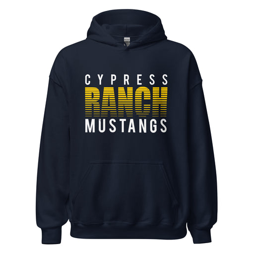Cypress Ranch High School Mustangs Navy Classic Unisex Hoodie 024
