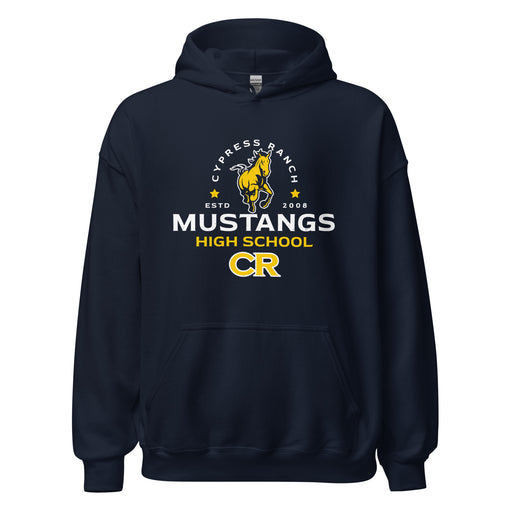 Cypress Ranch High School Mustangs Navy Classic Unisex Hoodie 222