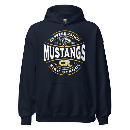 Cypress Ranch High School Mustangs Navy Classic Unisex Hoodie 218