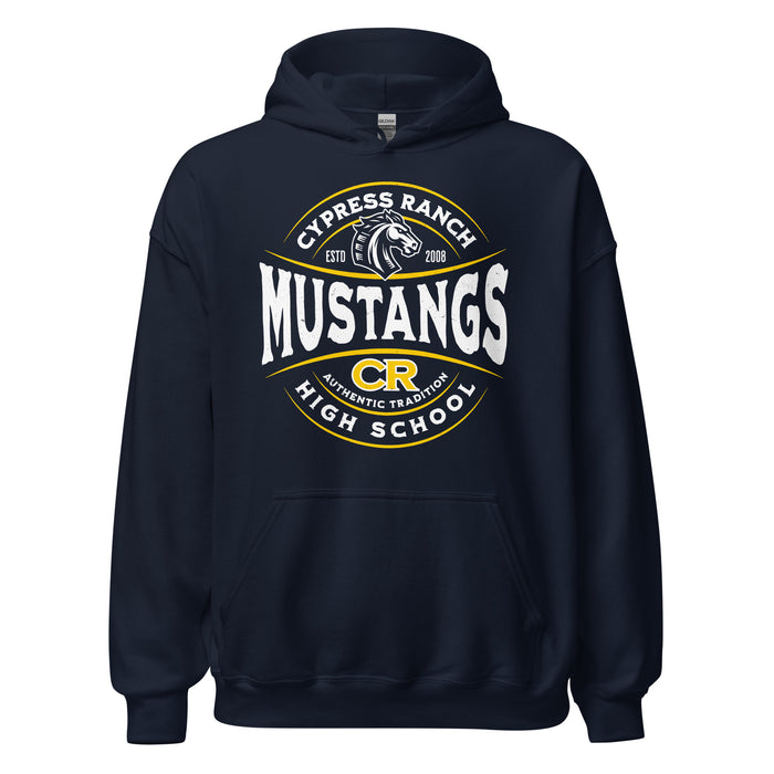 Cypress Ranch High School Mustangs Navy Classic Unisex Hoodie 218
