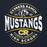 Close-up view of Cypress Ranch High School Mustangs Navy Classic Unisex Hoodie 218