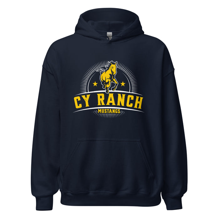 Cypress Ranch High School Mustangs Navy Classic Unisex Hoodie 221