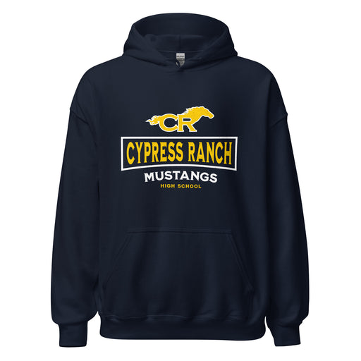Cypress Ranch High School Mustangs Navy Classic Unisex Hoodie 202