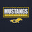 Close-up view of Cypress Ranch High School Mustangs Navy Classic Unisex Hoodie 049