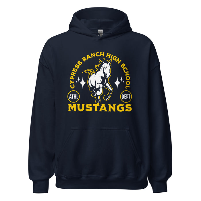Cypress Ranch High School Mustangs Navy Classic Unisex Hoodie 208