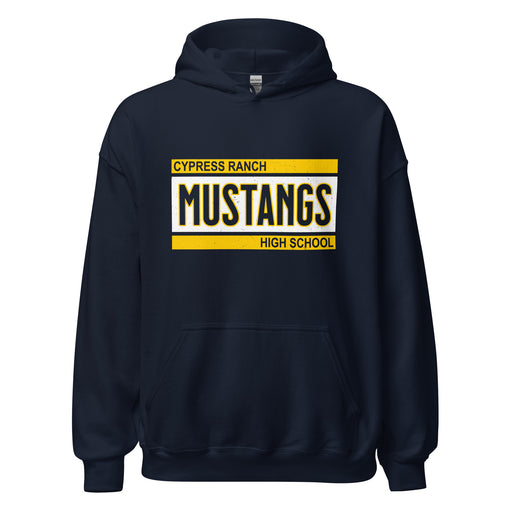 Cypress Ranch High School Mustangs Navy Classic Unisex Hoodie 098
