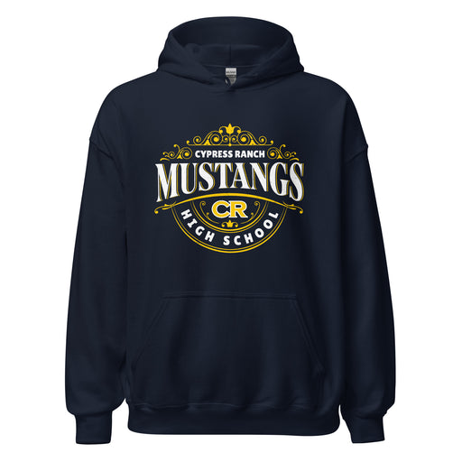 Cypress Ranch High School Mustangs Navy Classic Unisex Hoodie 211