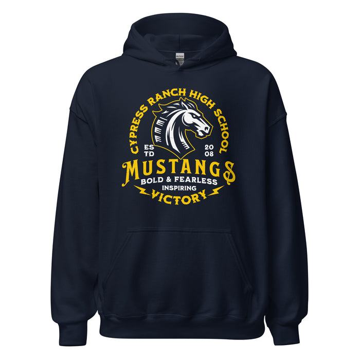 Cypress Ranch High School Mustangs Navy Classic Unisex Hoodie 206