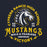 Close-up view of Cypress Ranch High School Mustangs Navy Classic Unisex Hoodie 206