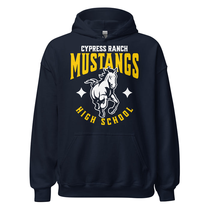 Cypress Ranch High School Mustangs Navy Classic Unisex Hoodie 213