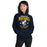 Woman wearing Cypress Ranch High School Mustangs Navy Classic Unisex Hoodie 213