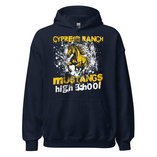 Cypress Ranch High School Mustangs Navy Classic Unisex Hoodie 205