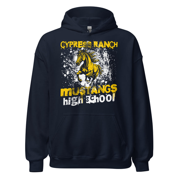 Cypress Ranch High School Mustangs Navy Classic Unisex Hoodie 205