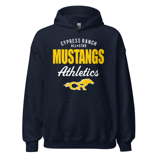 Cypress Ranch High School Mustangs Navy Classic Unisex Hoodie 034