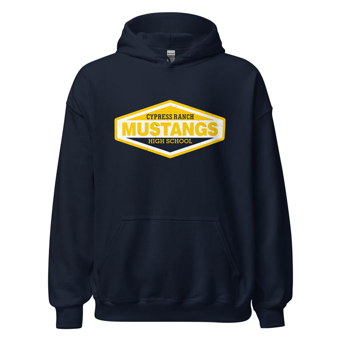Cypress Ranch High School Mustangs Navy Classic Unisex Hoodie 009