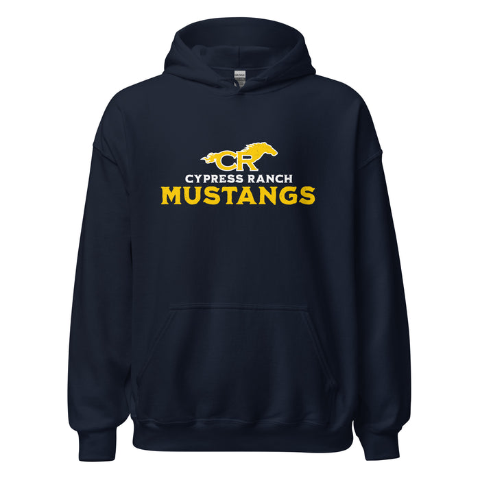 Cypress Ranch High School Mustangs Navy Classic Unisex Hoodie 233