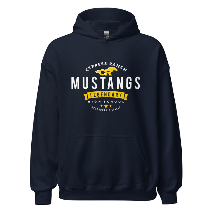 Cypress Ranch High School Mustangs Navy Classic Unisex Hoodie 044