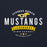 Close-up view of Cypress Ranch High School Mustangs Navy Classic Unisex Hoodie 044