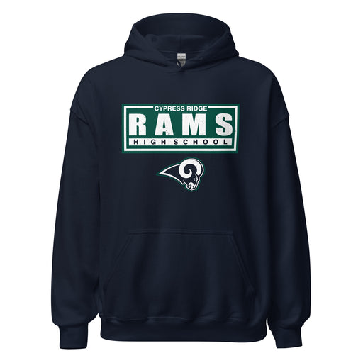Cypress Ridge High School Rams Navy Classic Unisex Hoodie 049