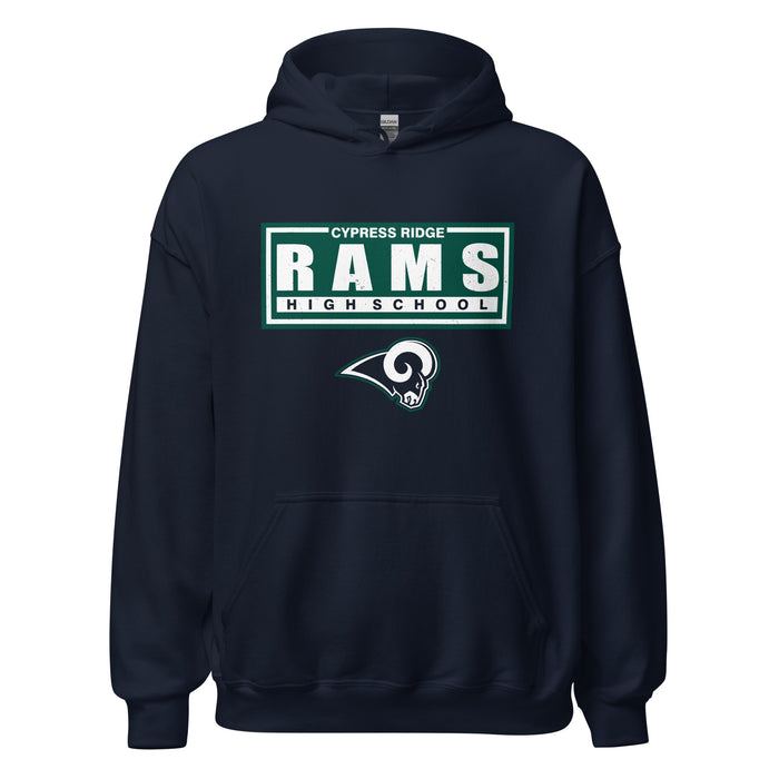 Cypress Ridge High School Rams Navy Classic Unisex Hoodie 049