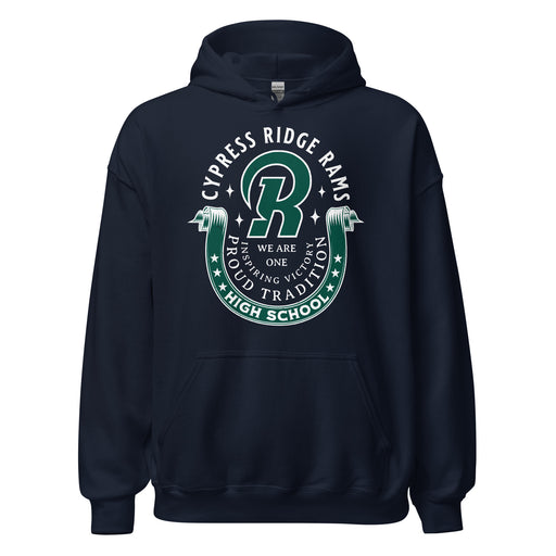 Cypress Ridge High School Rams Navy Classic Unisex Hoodie 229