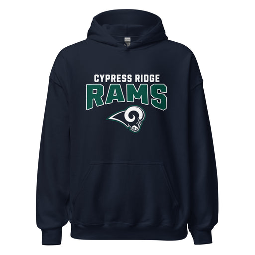 Cypress Ridge High School Rams Navy Classic Unisex Hoodie 234