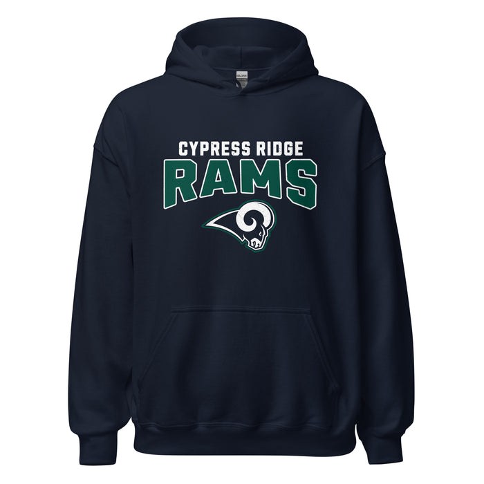 Cypress Ridge High School Rams Navy Classic Unisex Hoodie 234