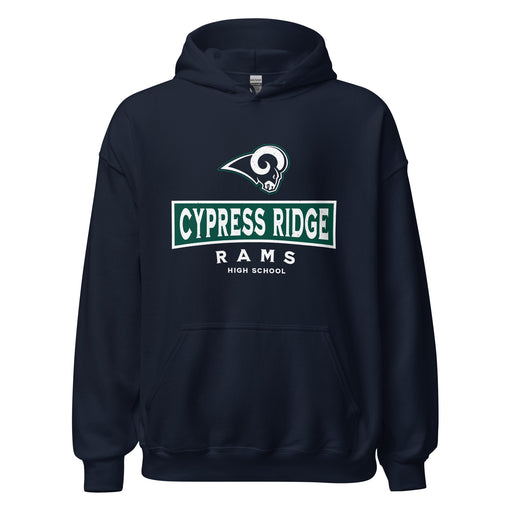 Cypress Ridge High School Rams Navy Classic Unisex Hoodie 202