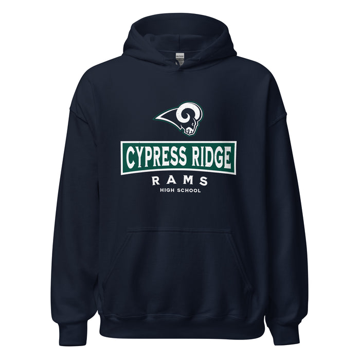 Cypress Ridge High School Rams Navy Classic Unisex Hoodie 202