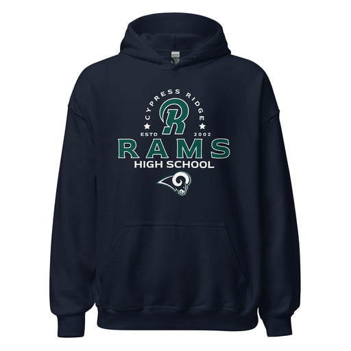 Cypress Ridge High School Rams Navy Classic Unisex Hoodie 222