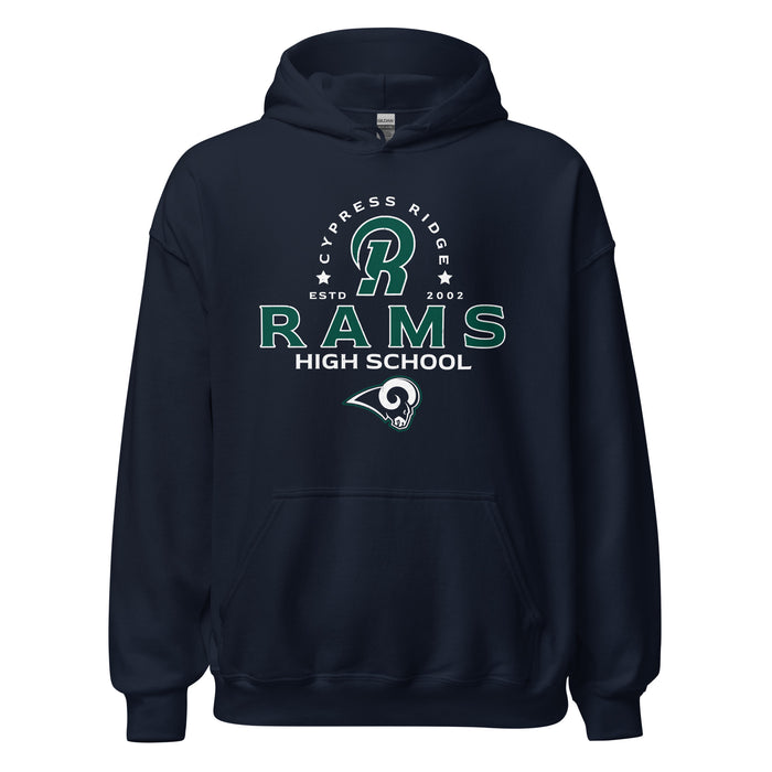 Cypress Ridge High School Rams Navy Classic Unisex Hoodie 222