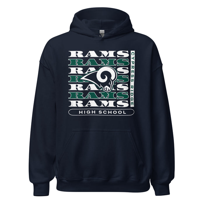 Cypress Ridge High School Rams Navy Classic Unisex Hoodie 235