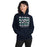 Woman wearing Cypress Ridge High School Rams Navy Classic Unisex Hoodie 235
