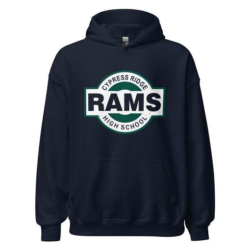 Cypress Ridge High School Rams Navy Classic Unisex Hoodie 011
