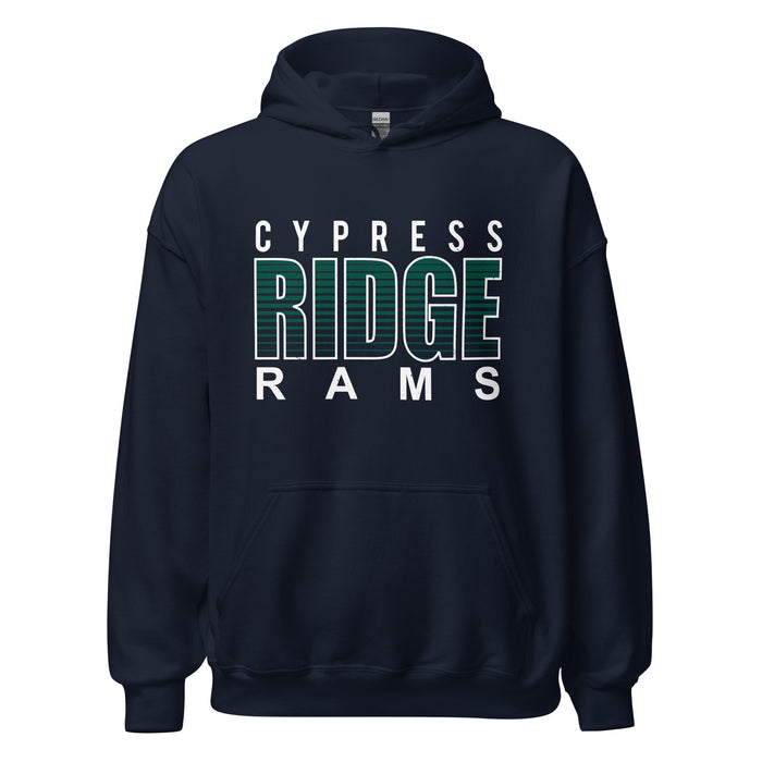Cypress Ridge High School Rams Navy Classic Unisex Hoodie 024