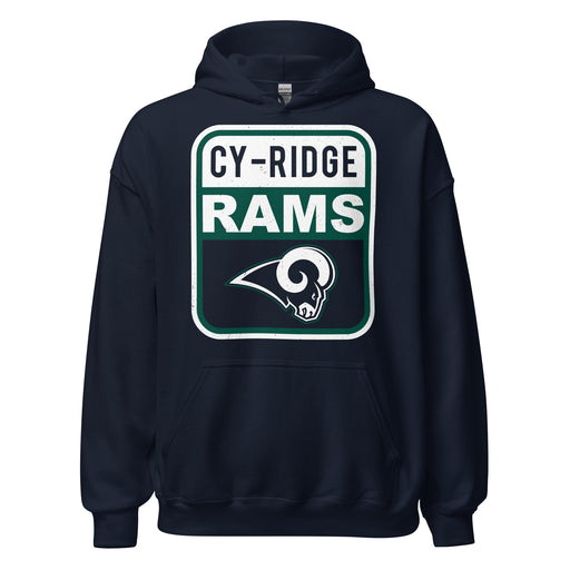 Cypress Ridge High School Rams Navy Classic Unisex Hoodie 001