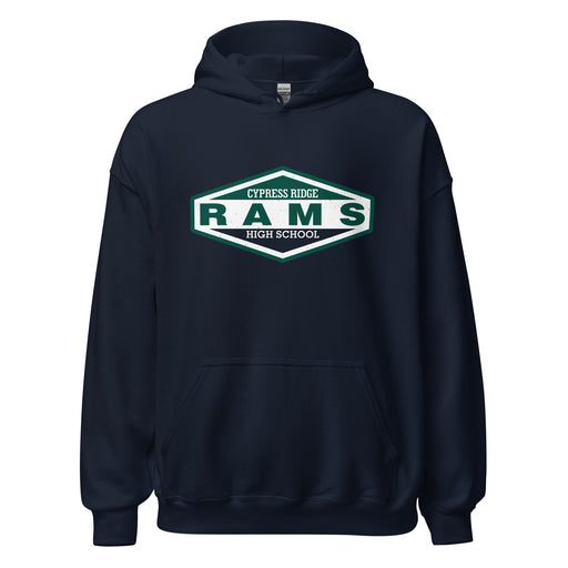 Cypress Ridge High School Rams Navy Classic Unisex Hoodie 009